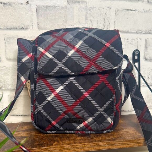 NWT Vera Bradley Women's Performance Twill Small Crossbody Purse Paris Plaid - Picture 2 of 8
